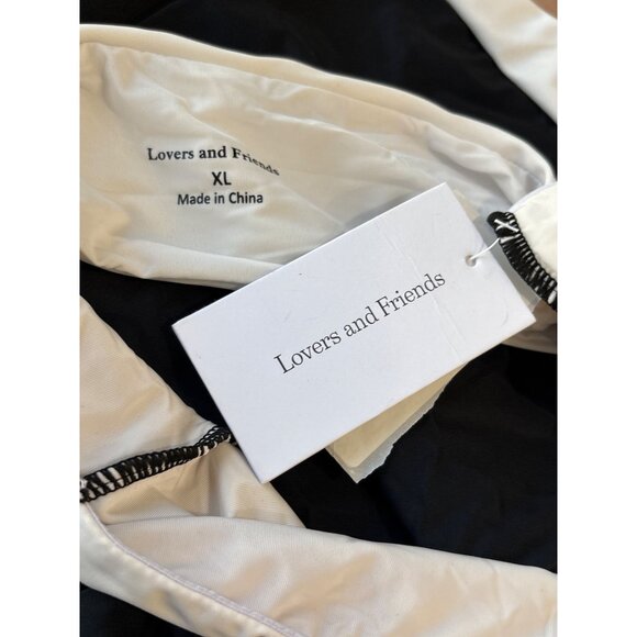 Lovers and Friends Moani Strapless One Piece in Black & White X-Large New swim - Picture 6 of 7